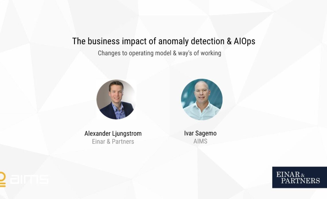 Anomaly Detection Operating Model AIOps